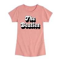 Big Kid Girls Crew Neck Short Sleeve The Beatles T-Shirt