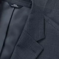 Haggar JMH Tailored Windowpane Mens Stretch Fabric Modern Fit Suit Jacket