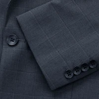 Haggar JMH Tailored Windowpane Mens Stretch Fabric Modern Fit Suit Jacket