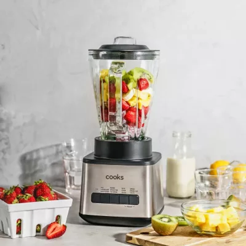 Cooks 48-oz. Glass Jar Stainless Steel Blender