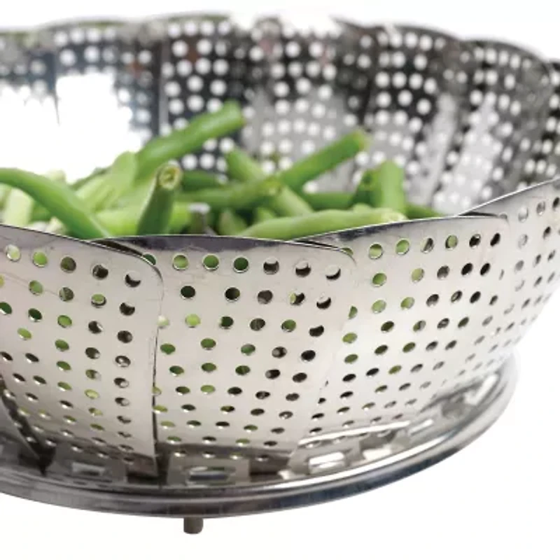 Design Imports Stainless Steel 12" Vegetable Steamer