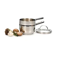 Design Imports Stainless Steel 1-qt. Double Boiler