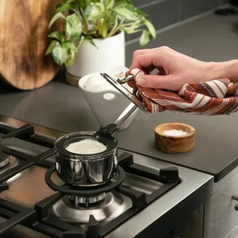 Design Imports Stainless Steel 1- Egg Poacher Set