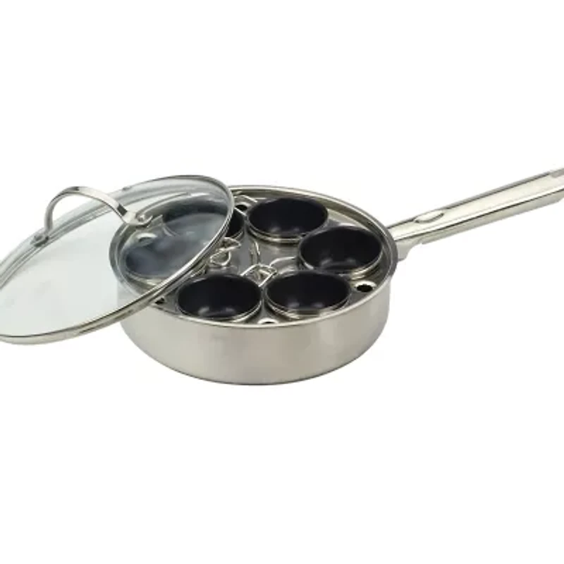 Design Imports Stainless Steel 6- Egg Poacher Set