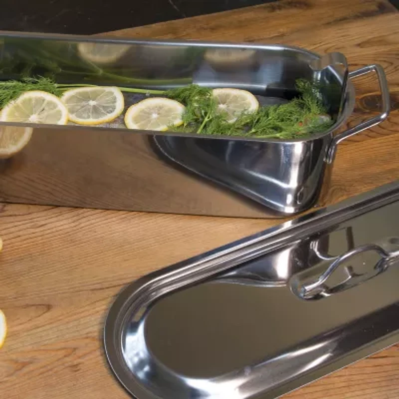 Design Imports Stainless Steel Fish Poacher