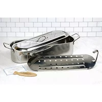 Design Imports Stainless Steel Fish Poacher