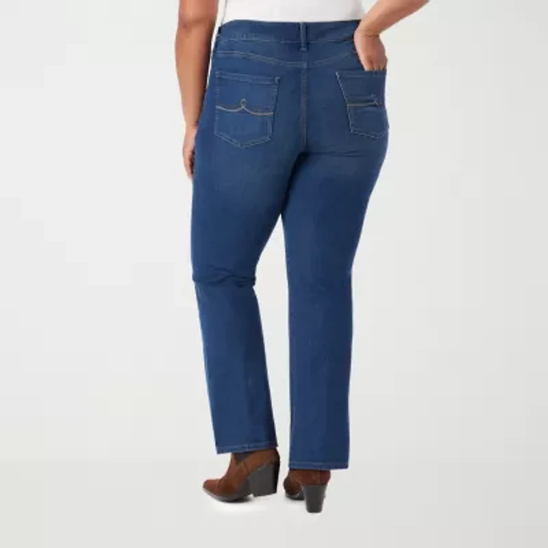 Gloria Vanderbilt-Plus Womens High Rise Bootcut Jean