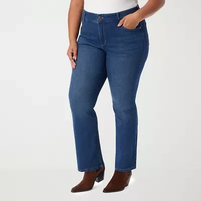 Gloria Vanderbilt-Plus Womens High Rise Bootcut Jean