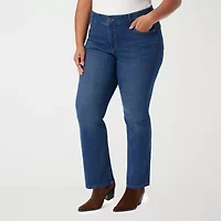 Gloria Vanderbilt-Plus Womens High Rise Bootcut Jean