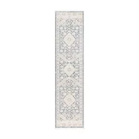 Town And Country Rein Medallion Washable 12" X 84" Indoor Rectangular Runner