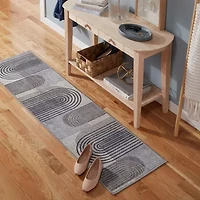 Town And Country Avani Stripe Washable 19" X 78" Indoor Rectangular Runner