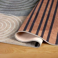 Town And Country Avani Stripe Washable 19" X 78" Indoor Rectangular Runner