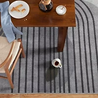 Town And Country Avani Stripe Washable 19" X 78" Indoor Rectangular Runner