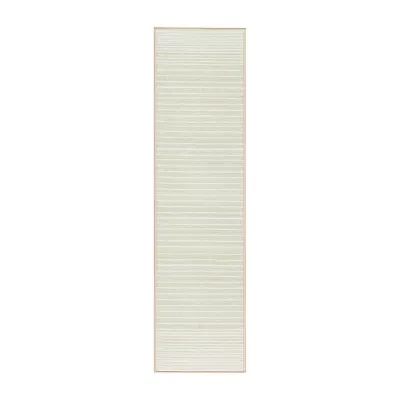 Town And Country Layne Stripe Washable 19" X 78" Indoor Rectangular Runner