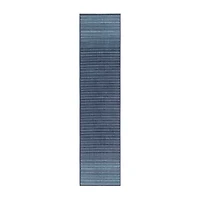 Town And Country Layne Stripe Washable 19" X 78" Indoor Rectangular Runner