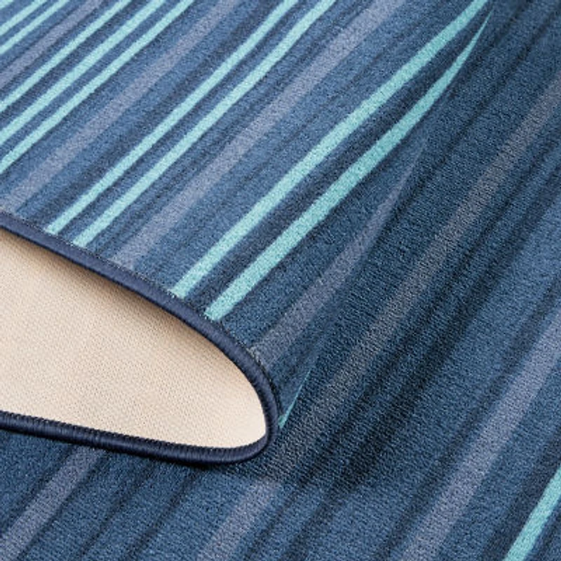 Town And Country Layne Stripe Washable 19" X 78" Indoor Rectangular Runner