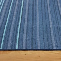 Town And Country Layne Stripe Washable 19" X 78" Indoor Rectangular Runner