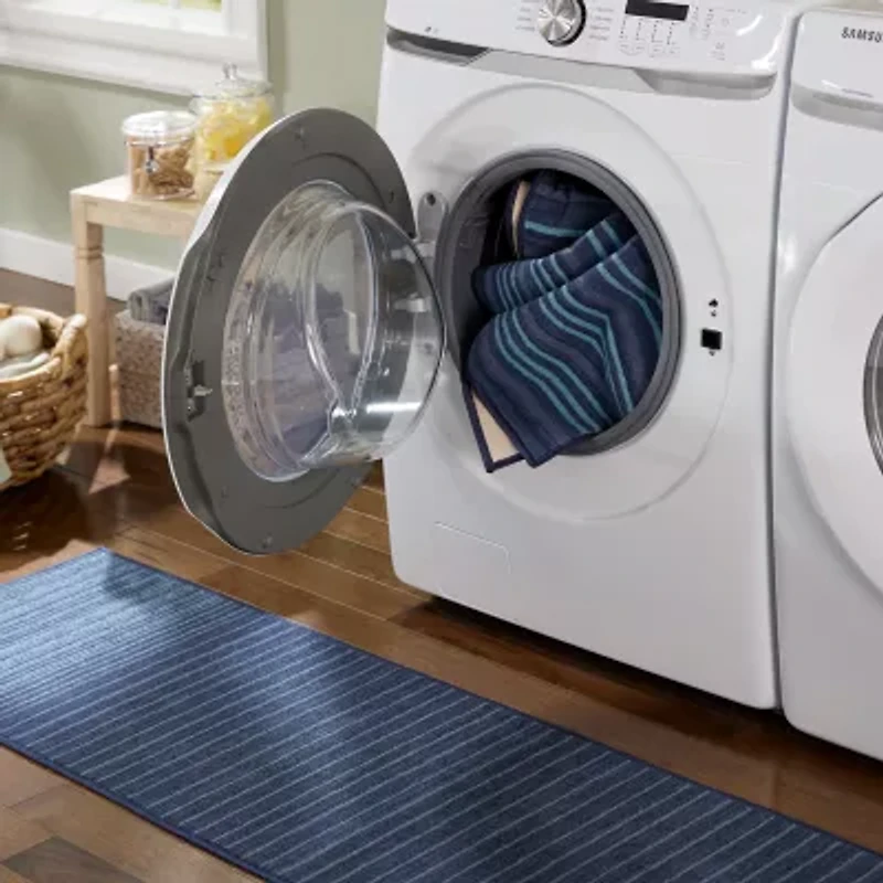 Town And Country Layne Stripe Washable 19" X 78" Indoor Rectangular Runner