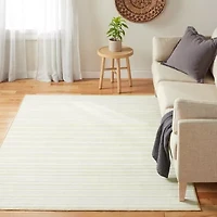 Town And Country Layne Stripe Washable Indoor Rectangular Area Rug