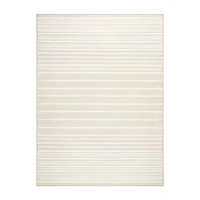 Town And Country Layne Stripe Washable Indoor Rectangular Area Rug