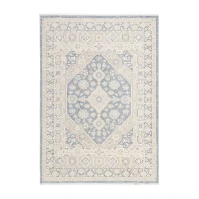 Town And Country Rein Medallion Washable Indoor Rectangular Area Rug