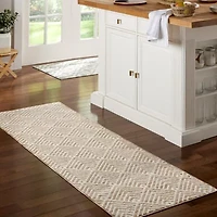 Town And Country Walker Geometric Washable 24" X 72" Indoor Rectangular Runner