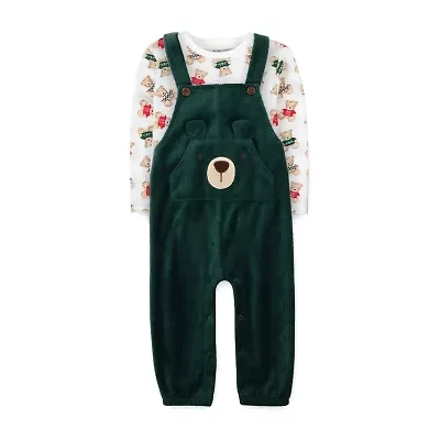 Baby Essentials Bear Boys 2-pc. Overall Set