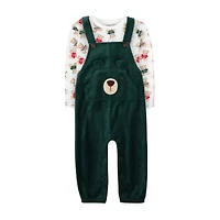 Baby Essentials Bear Boys 2-pc. Overall Set