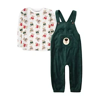 Baby Essentials Bear Boys 2-pc. Overall Set