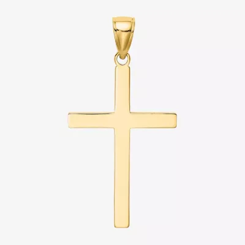 Unisex Adult 10K Gold Cross Pendant