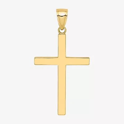 Unisex Adult 10K Gold Cross Pendant
