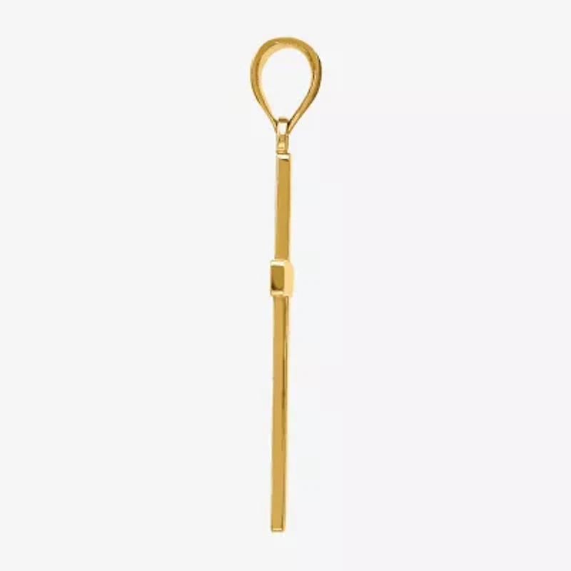 Unisex Adult 10K Gold Cross Pendant
