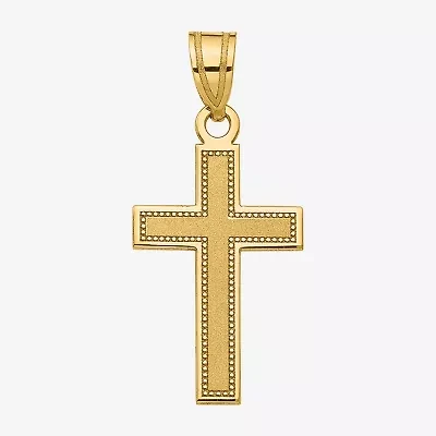 Unisex Adult 10K Gold Cross Pendant