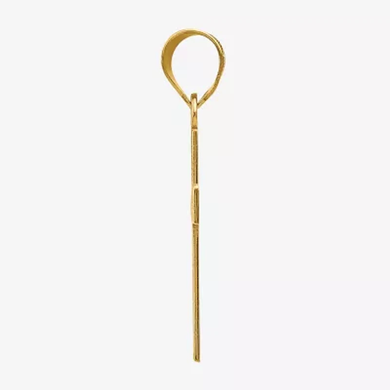 Unisex Adult 10K Gold Cross Pendant