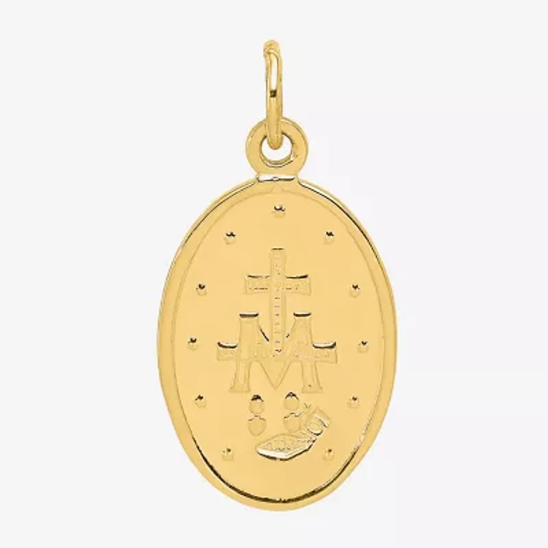 Miraculous Medal Unisex Adult 10K Gold Pendant