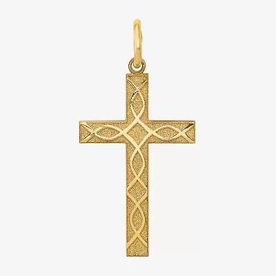 Unisex Adult 14K Gold Cross Pendant