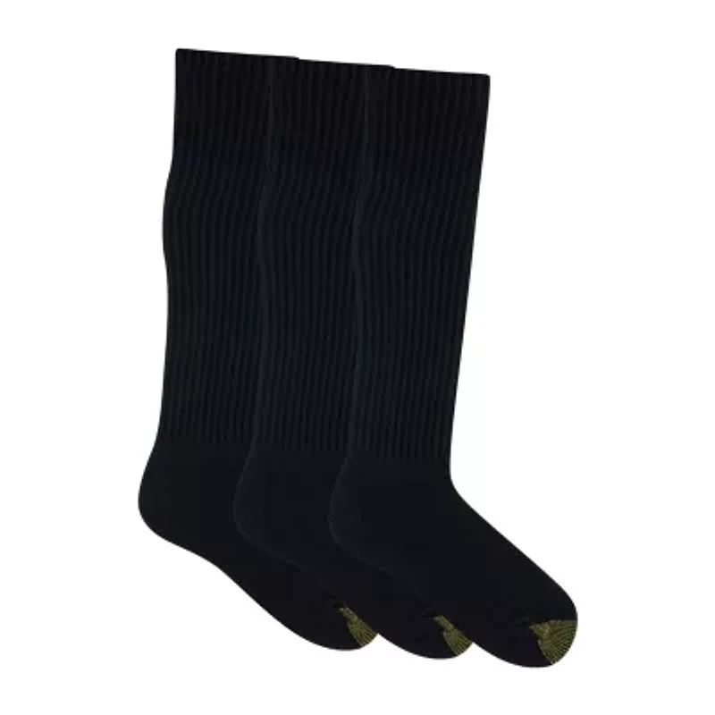 Gold Toe Ultra Tec Mens Breathable Multi-Pack 3 Pair Over the Calf Socks