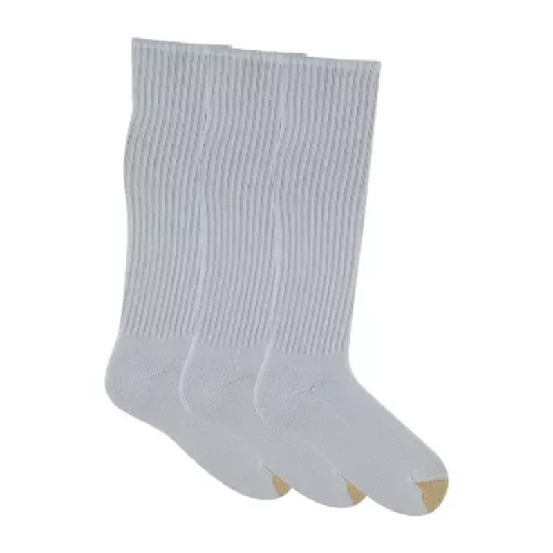 Gold Toe Ultra Tec Mens Breathable Multi-Pack 3 Pair Over the Calf Socks