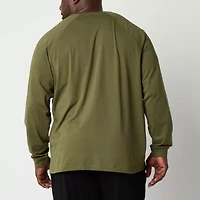 Shaquille O'Neal XLG Mens Crew Neck Long Sleeve Big and Tall Pajama Top