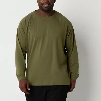 Shaquille O'Neal XLG Mens Crew Neck Long Sleeve Big and Tall Pajama Top