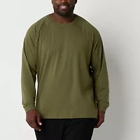 Shaquille O'Neal XLG Mens Crew Neck Long Sleeve Big and Tall Pajama Top