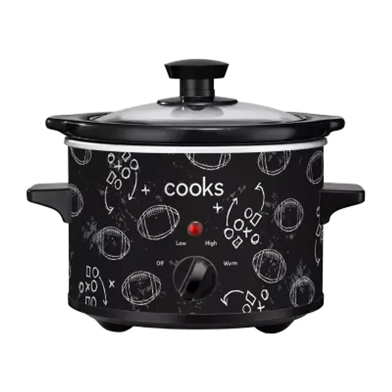 Cooks 1.5-Quart Football Print Slow Cooker