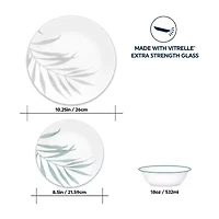 Corelle Solar Print 12-pc. Glass Dinnerware Set