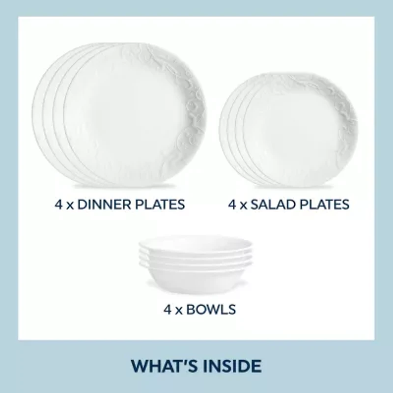 Corelle Bella Faenza 12-pc. Glass Dinnerware Set