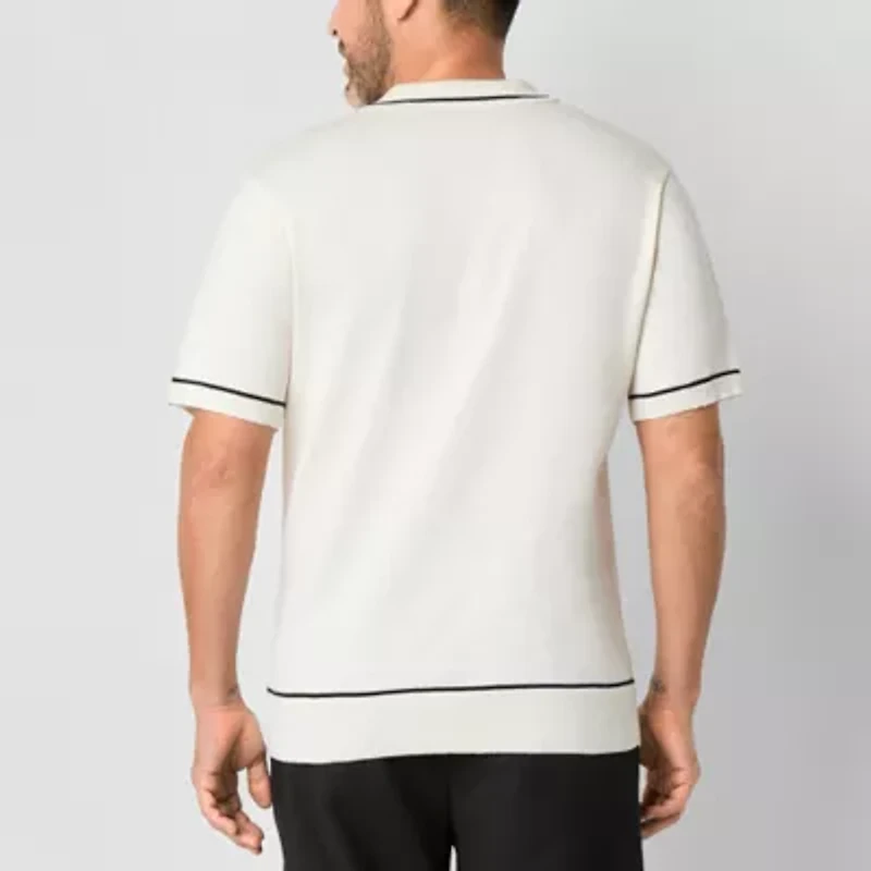 Stafford Mens Short Sleeve Regular Fit Button-Down Shirt