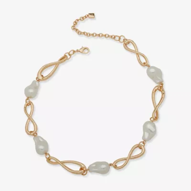 Worthington Gold Tone Womens 17 Inch Y Necklace