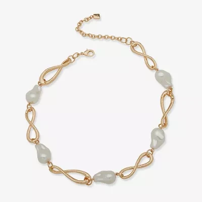 Worthington Gold Tone Womens 17 Inch Y Necklace