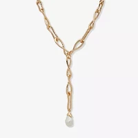 Worthington Gold Tone Womens 18 Inch Statement Necklace