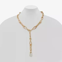 Worthington Gold Tone Womens 18 Inch Statement Necklace