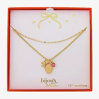Bijoux Bar Delicates Gold Tone Womens 16 Inch Cable Chain Necklace